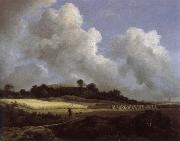 Jacob van Ruisdael View of Grainfields with a Distant town china oil painting artist